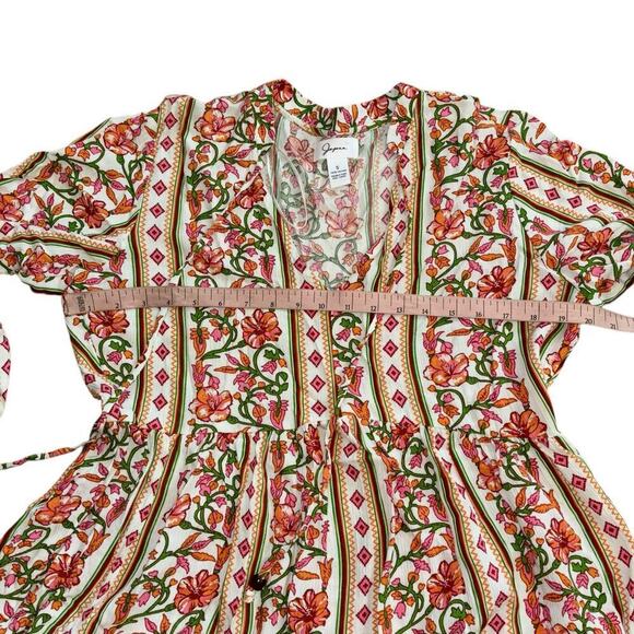 Japna Boho Floral Flowy  Long Sleeve Hippie Teired Dress Women’s S Conservative - Picture 12 of 14
